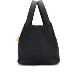 Hermès Black Clemence Picotin Lock 22 Gold Hardware - Image 2